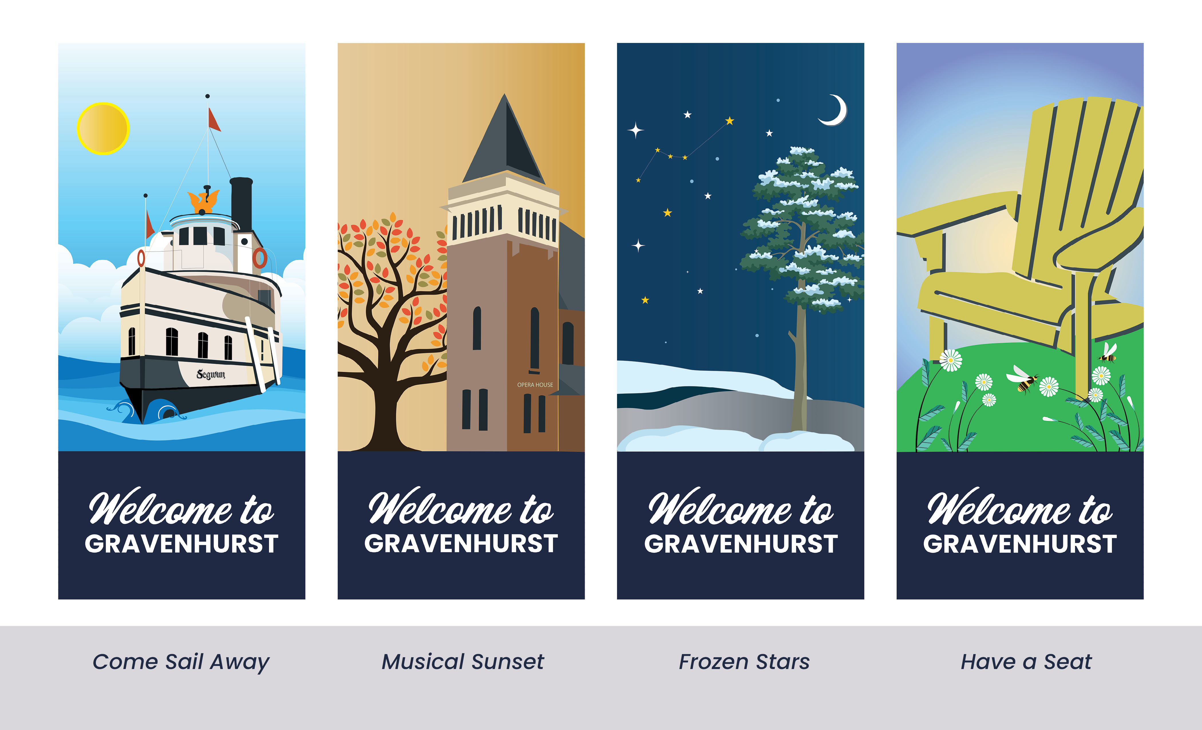 New street banners for urban core in Gravenhurst